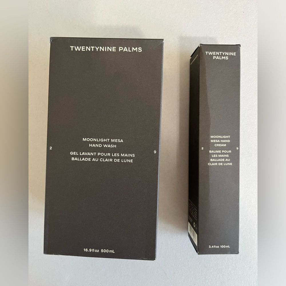 New Bundle TWENTYNINE PALMS Hand wash and Hand Cream